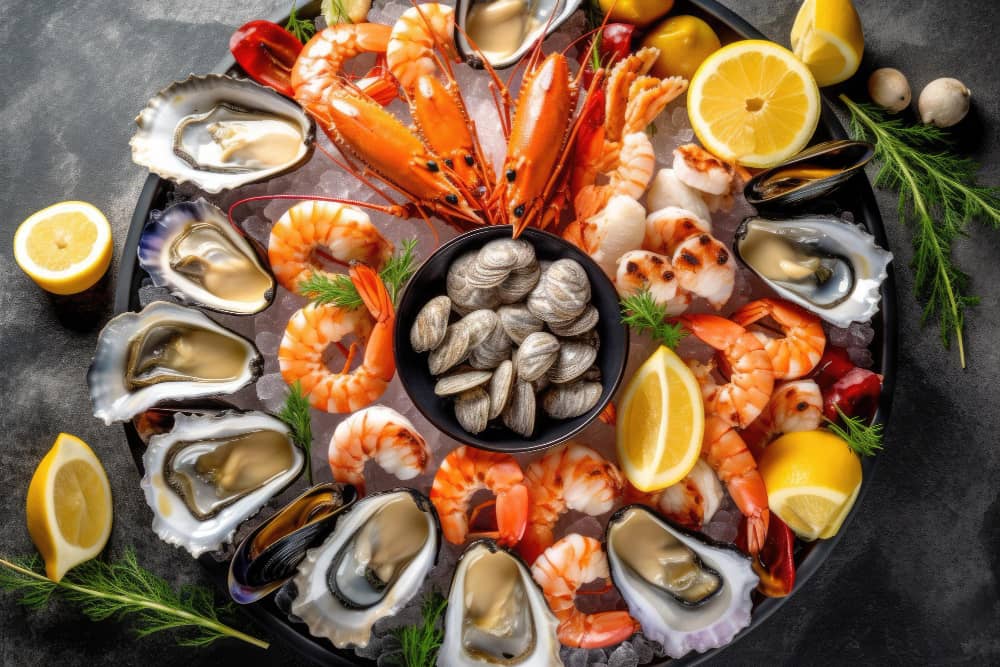 Jantar frutos do mar